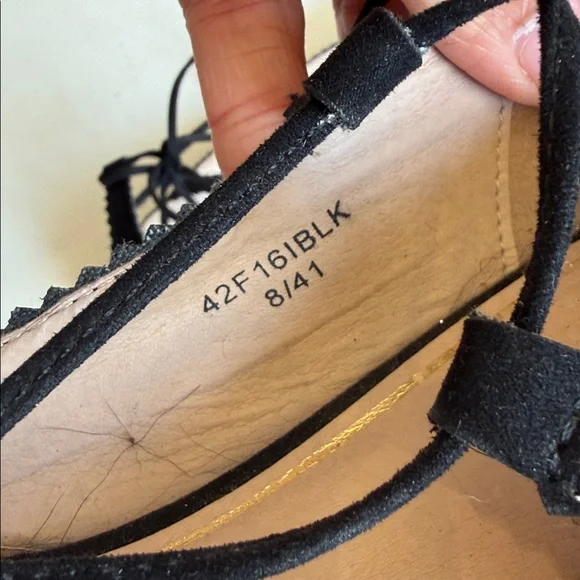 Top shop suede lace up flats size 10/41 - Picture 7 of 8